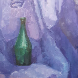 Obraz olejny "Tylko butelka"